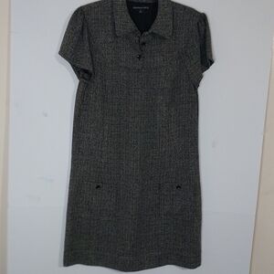 DEMOCRACY Midi Dress Size 14 Elegant Charcoal..